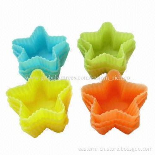 Silicone Chocolate Mould, Star Shape, Sized 3.8x3.8x1.6cm